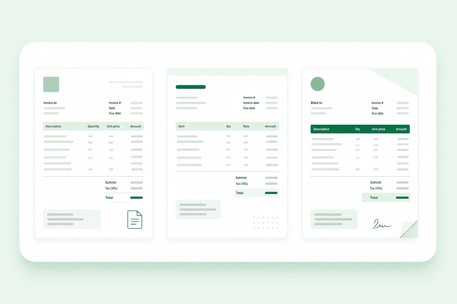 Billvale document tools preview